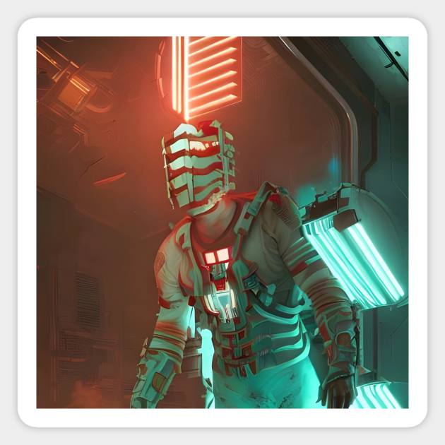 Dead Space Isaac Clarke Sticker by animegirlnft